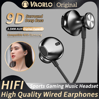 DAC Digital Chip Wired Earphones 3.5MM AUX/Type-C 9D HIFI Heavy Bass Surround Stereo Sound In-Ear Headsets For Samsung Android