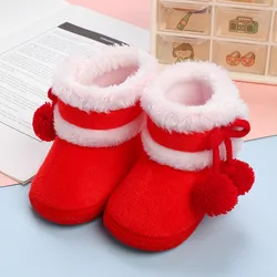 Winter Autumn Baby Shoes Girl 0-15 Months Newborn Baby Fur Warm Snow Boots Toddler Boys Soft Sole First walker 1 Year