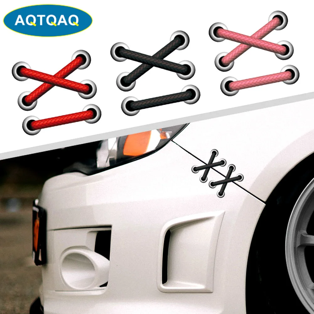 

1 шт., автомобильная наклейка со шнурками