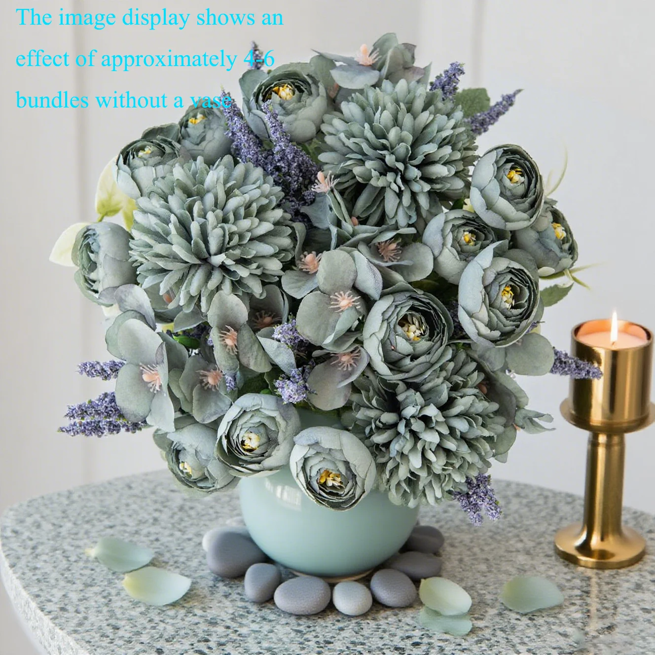 1 peça de hortênsia artificial, decoração de casa interna para primavera, verão, outono, jardins ao ar livre e várias decorações de férias