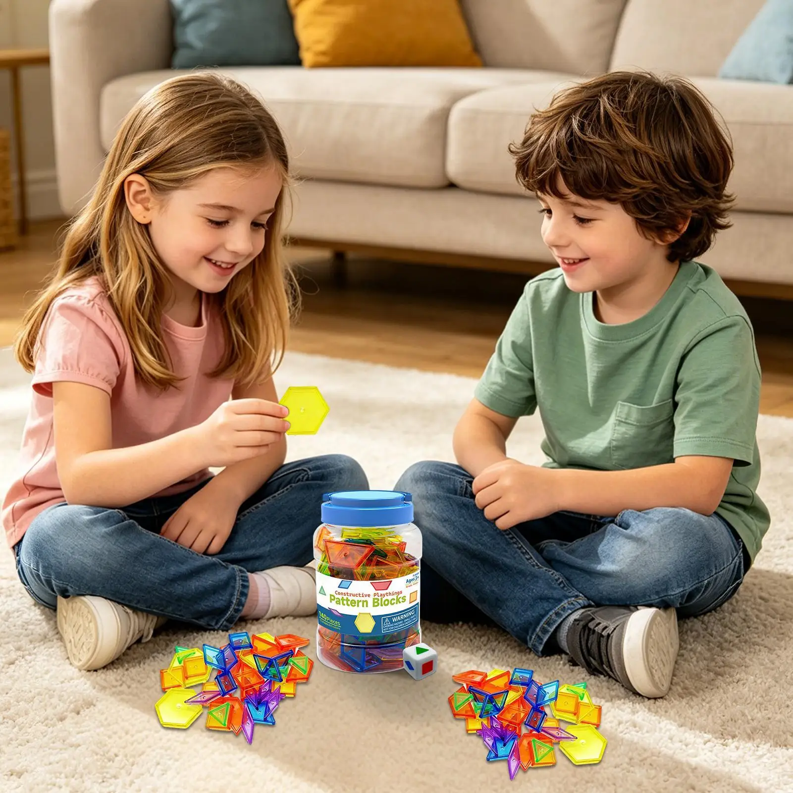 Geometric Shapes Transparent Educational Geometric Blocks Math Manipulatives For Home Preschool Kindergarten Classroom Math