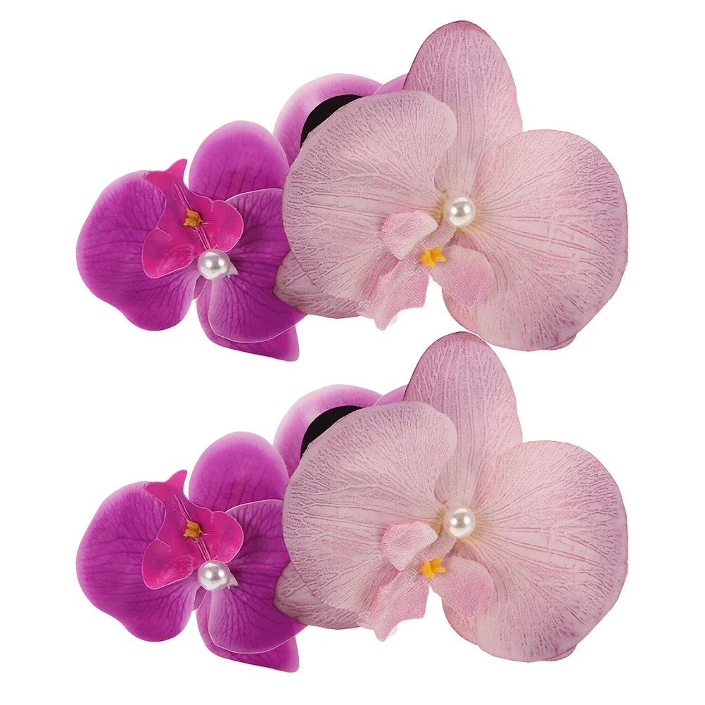 

2pcs Flower Claw Hair Clips For Womenmulti-Functional Hairpin Decorative Accessories For Thin Thick Hair Claw Clips Party Use
