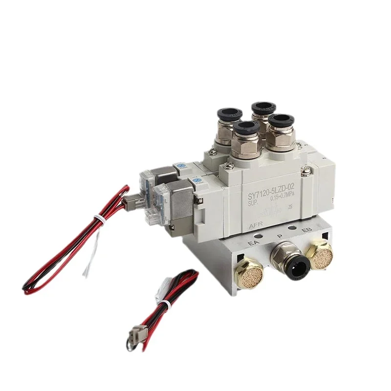 SY5120 Multi-way Combination Manifold SMC type Pneumatic Solenoid Valve Cylinder Control SY5120-5LZD-01 SY5120-6LZD-01 Manifold