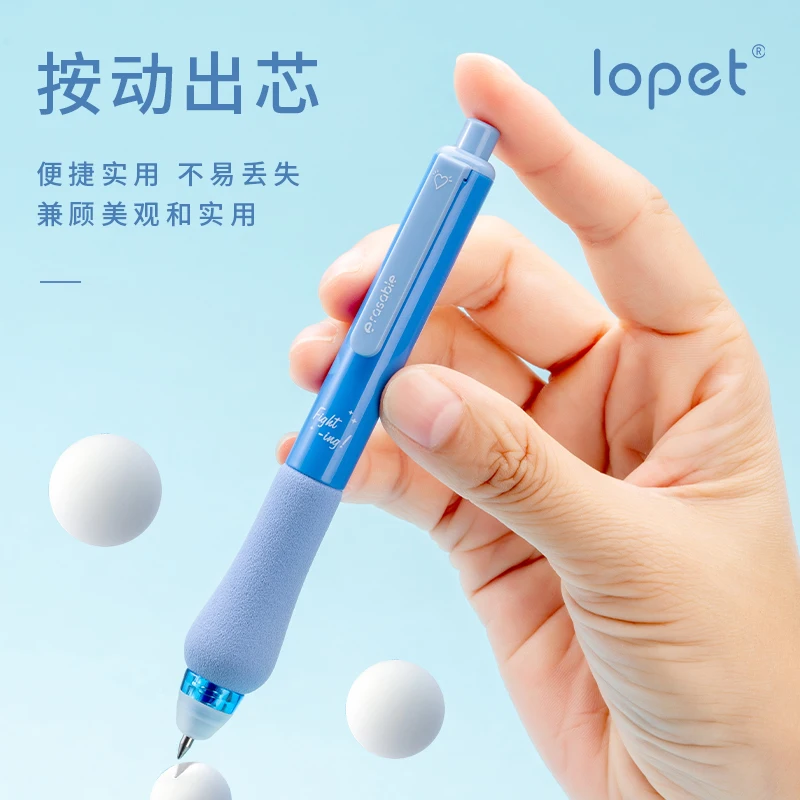 Cute Erasable Gel Pen 0.5mm Blue Friction pen for writing School Office supplies Kawaii Korean Stationery