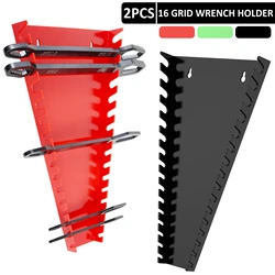 2Pcs Wrench Organizer Wrench Storage Rack Plastic Spanner Tools Holders Wrench Holder Wrenches Keeper for 5mm to 27mm Wrench
