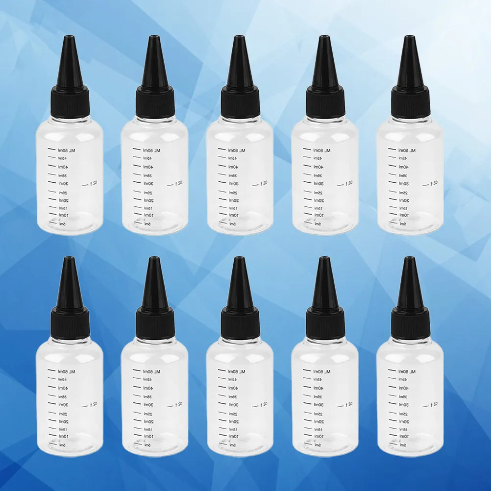 

15Pcs Squeezable Transparent Travel Bottles 50Ml Press Design Leakproof Subpackaging Bottles for Essential Oils Eye Drops