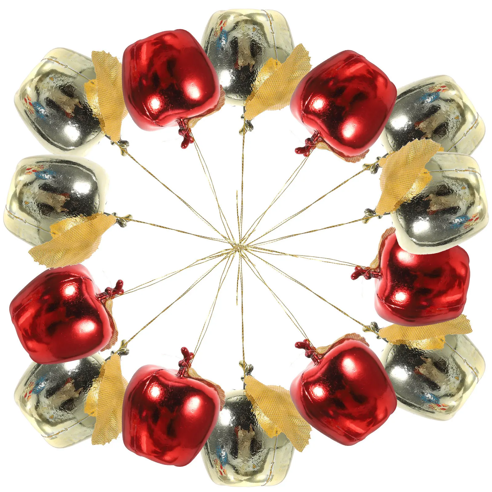 

24Pcs Simulation Apple Christmas Tree Pendant Elegant Holiday Decor Long Lasting Use Christmas Ornaments Pendant Ornament