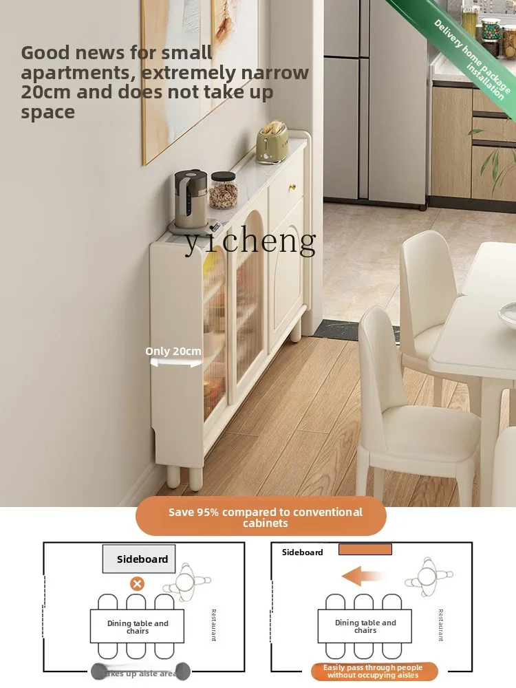 

LX Solid Wood Sideboard Wall-Mounted Storage Cabinet Kitchen Spice Organizer Vintage