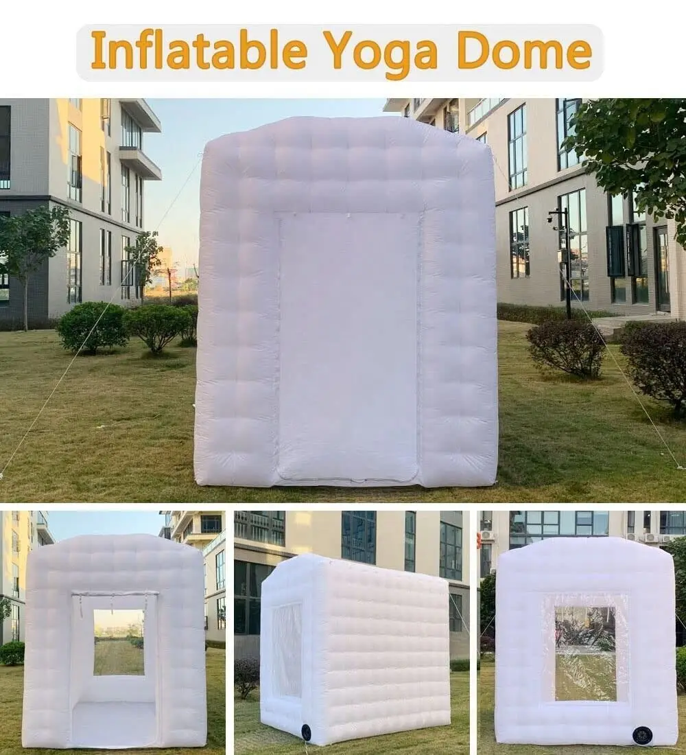 Portable Indoor Outdoor Backdrop Inflatable Hot Yoga Dome Tent For Home