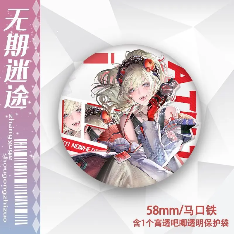 Путь в никуда Эфер Маккуин, аниме, брошь, значок, мультяшные булавки, одежда «сделай сам», аксессуары для рюкзака, веер, ювелирные изделия, подарки