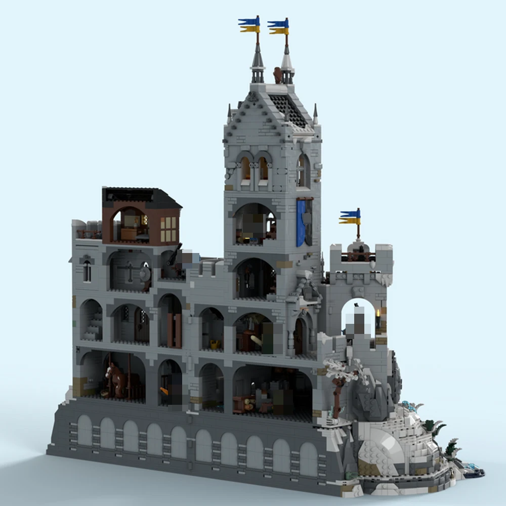 4772 Uds. MOC Sleepless Night Mountain fortaleza modelo refugio Base Modular bloques de construcción DIY montaje juguete niño regalo Set