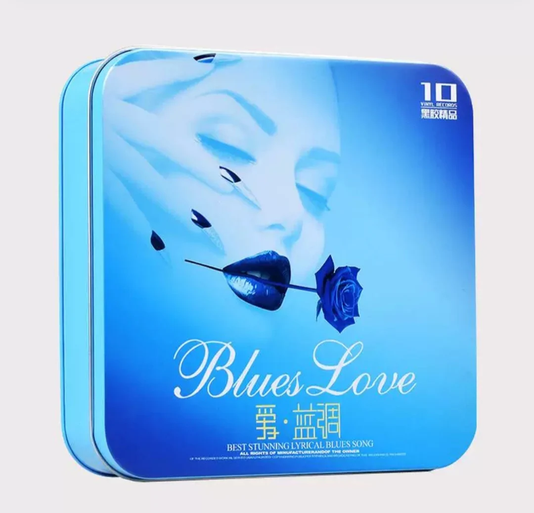 

Pop Music 10 CD Disc Box Set Europe America English Love Lyric Soft Blue Music 140 Songs Collection 12cm Vinyl Records LPCD Disc