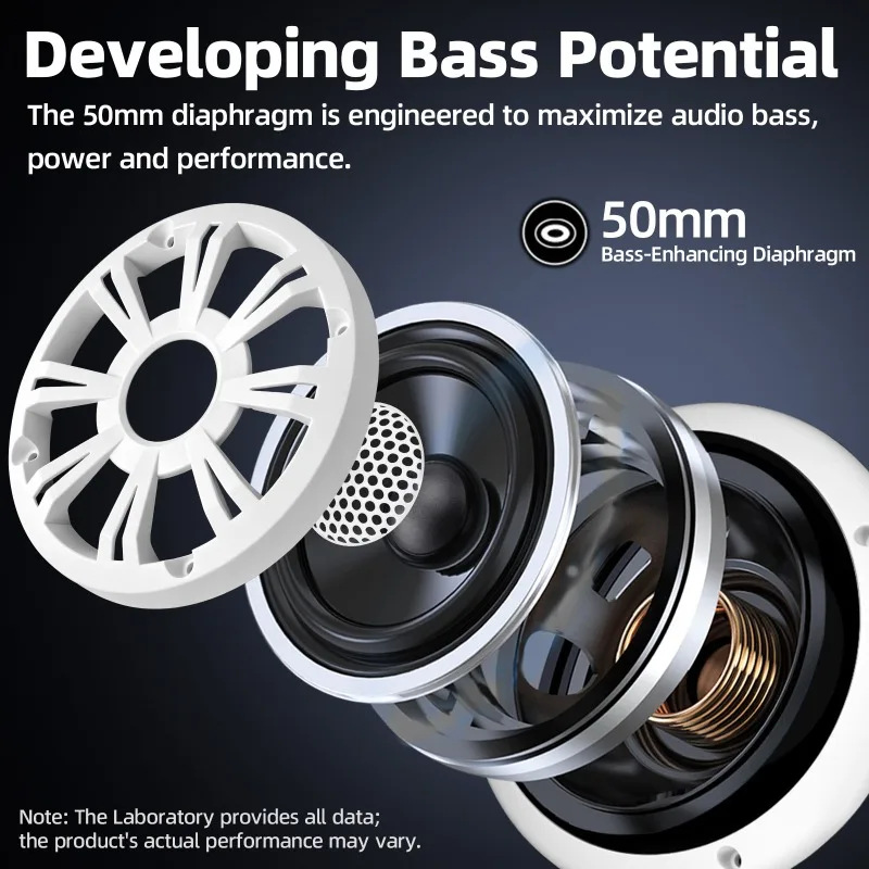 1pcs 6.5 Inch Boat Speaker 800W With LED Lights Coaxial Speakers Waterproof IP66 Audio Speaker For Yachts Motorboat Golf Cart RV