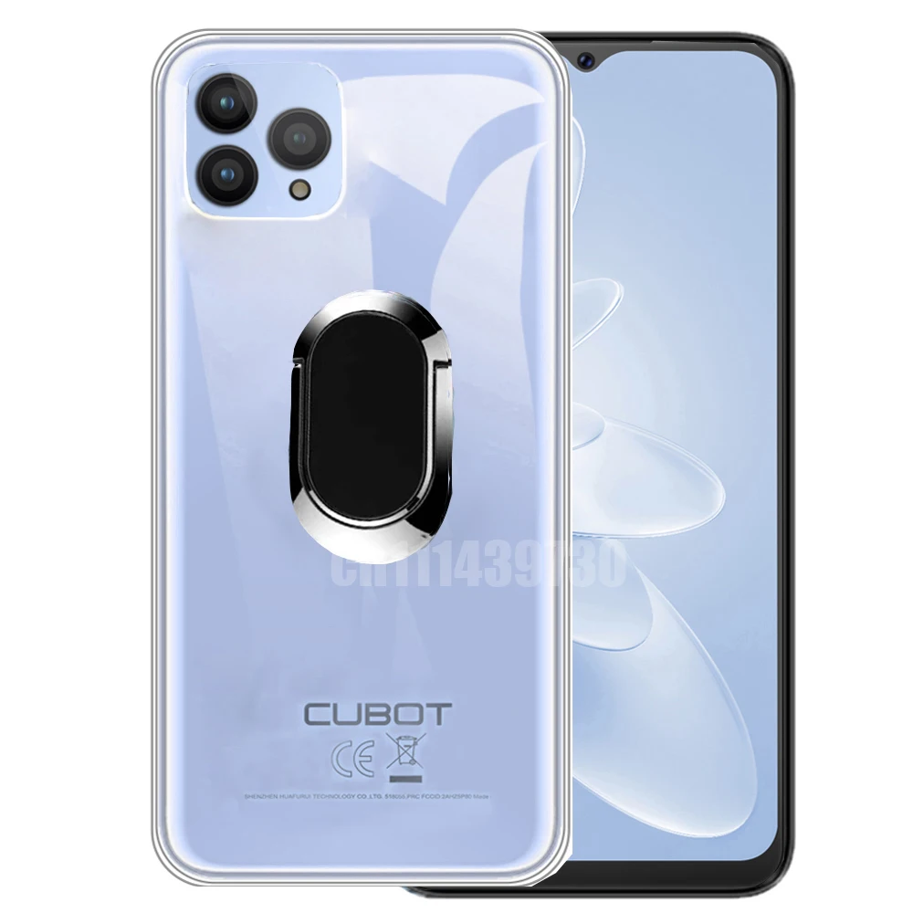 Shockproof Ring Holder For Cubot P80 Case Soft Silicone TPU Protective Holder Cover For CubotP80 P 80