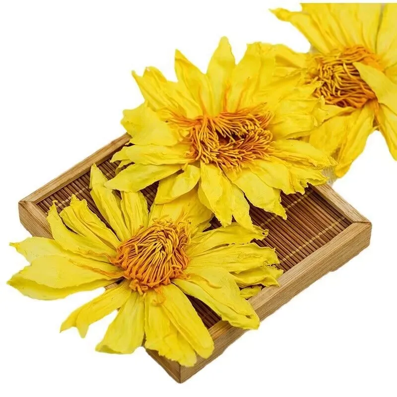 Top Yellow/Blue Freeze Dried & Air Dried Natural Lotus Blossom Fragrant Dry Flowers Room Fragrance Home Meditation Altar Decor