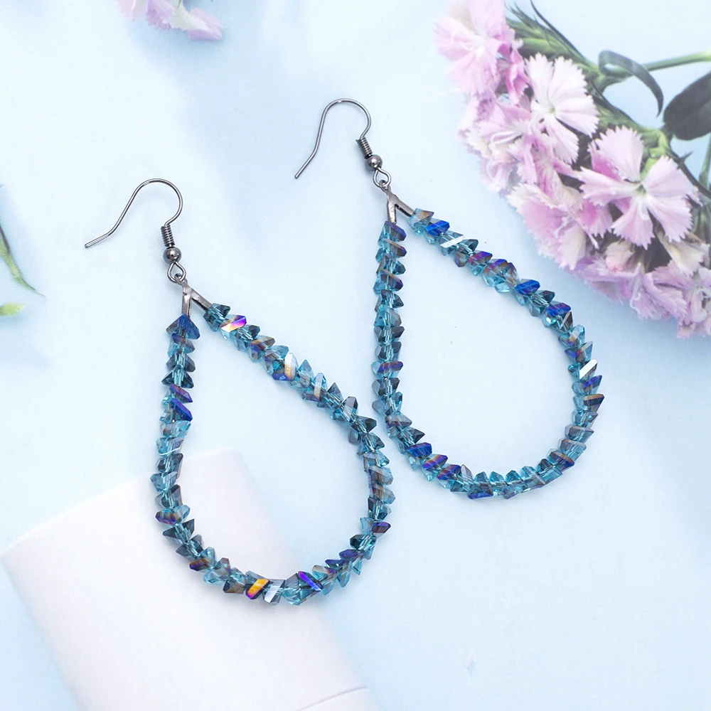Neue handgefertigte Perlen-Ohrringe in Tropfenform für Damen, Vintage-Luxus, Imitationskristall, elegant, Trend 2026, für Urlaub und Alltag, Schmuck – Detail 18