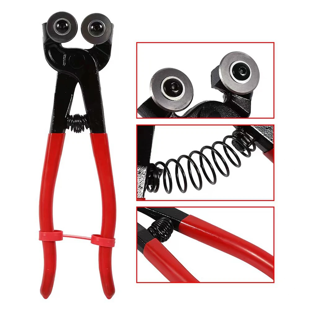 Glass Running Pliers Glass Cutter Tool Glass Cutting Tool Key Fob Pliers Glass Breaking Pliers for Stained Glass Work Tiles