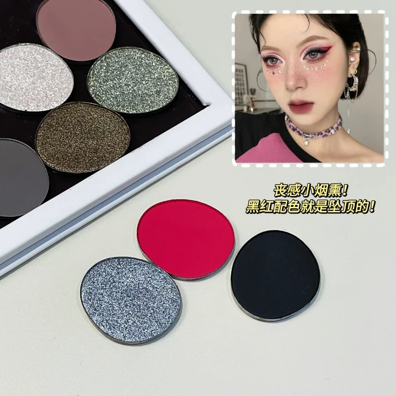 Palette di ombretti Palette per trucco occhi Polvere glitterata a lunga durata Fard rosa Ombretto viola Cosmetici ideali per le donne