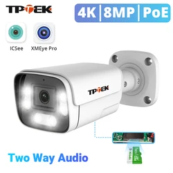 PoE Video Surveillance IP Camera 4K 8MP 5MP Two Way Audio Support TF Card Security IP66 Outdoor Camera NVR System iCSee XMEye
