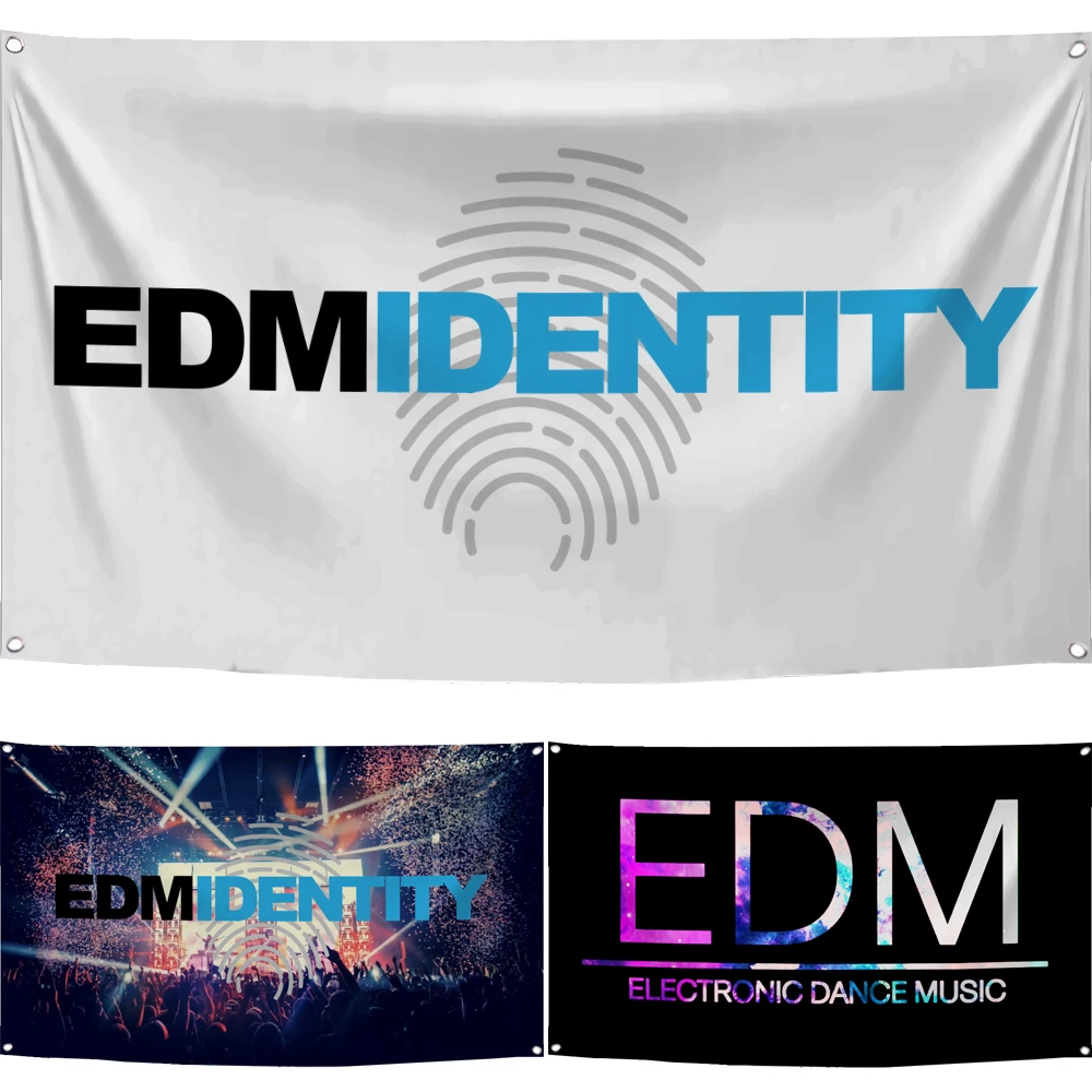 60x90cm 90x150 EDM IDENTITY Flag Polyester Digital Printed Banner Tapestry curtain