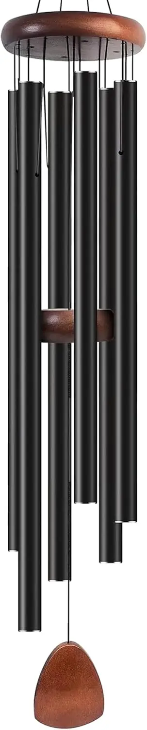 

Ветряные колокольчики Deep Tone 55 дюймов, 6 алюминиевых трубок для сада, патио, двора, подарок на День матери