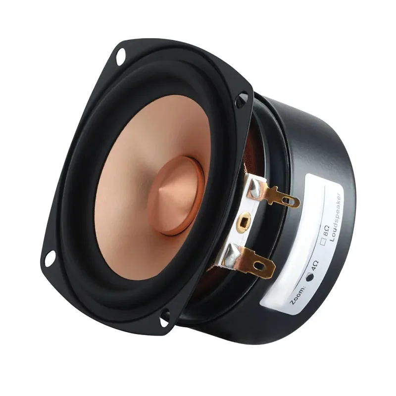 3 Inch R Side Transparent Midrange Full Range Speaker HiFi Audio Unit for DIY Fever Sound Assembly
