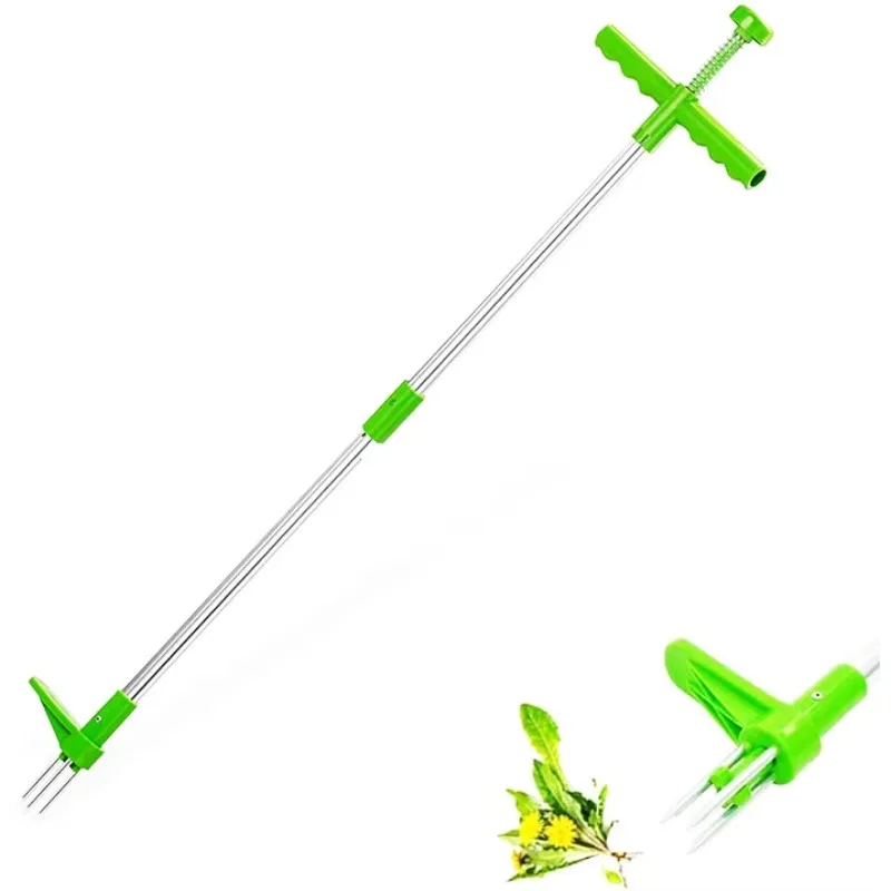 Stand-Up Weeder Root Killer Garden With 3 Stainless Steel Claws,39
