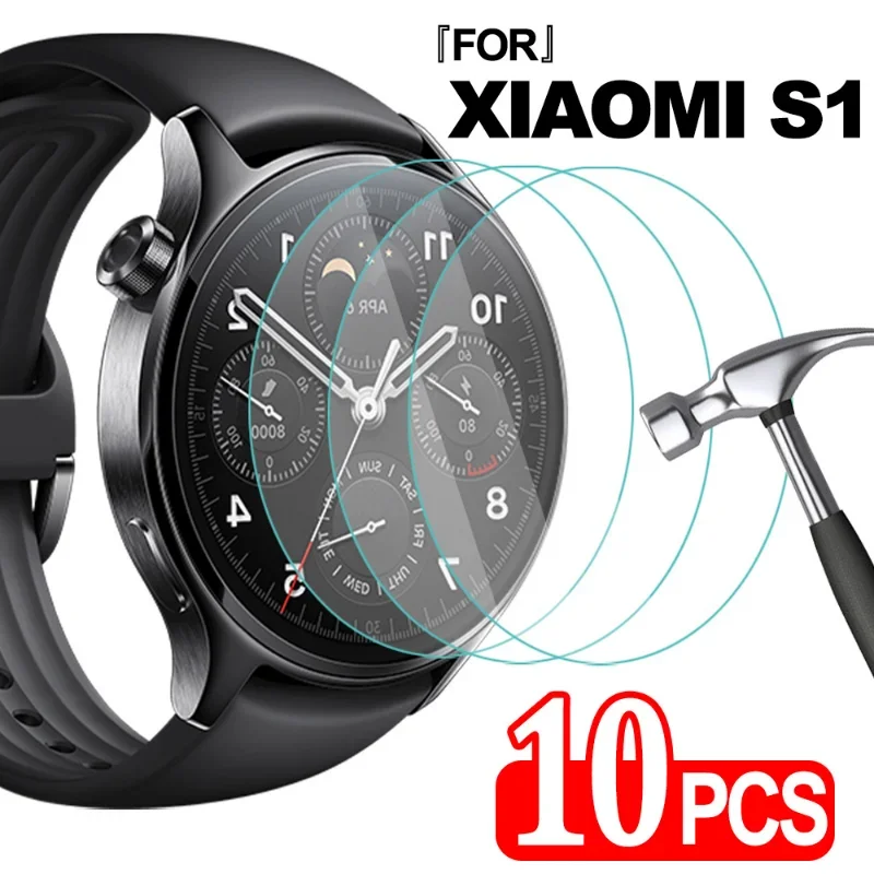 Tempered Glass for Xiaomi S1/S1 Pro/S1 Active Cover HD Screen Protector Anti-scratch Film for Mi Watch S1 Pro Active Accessories