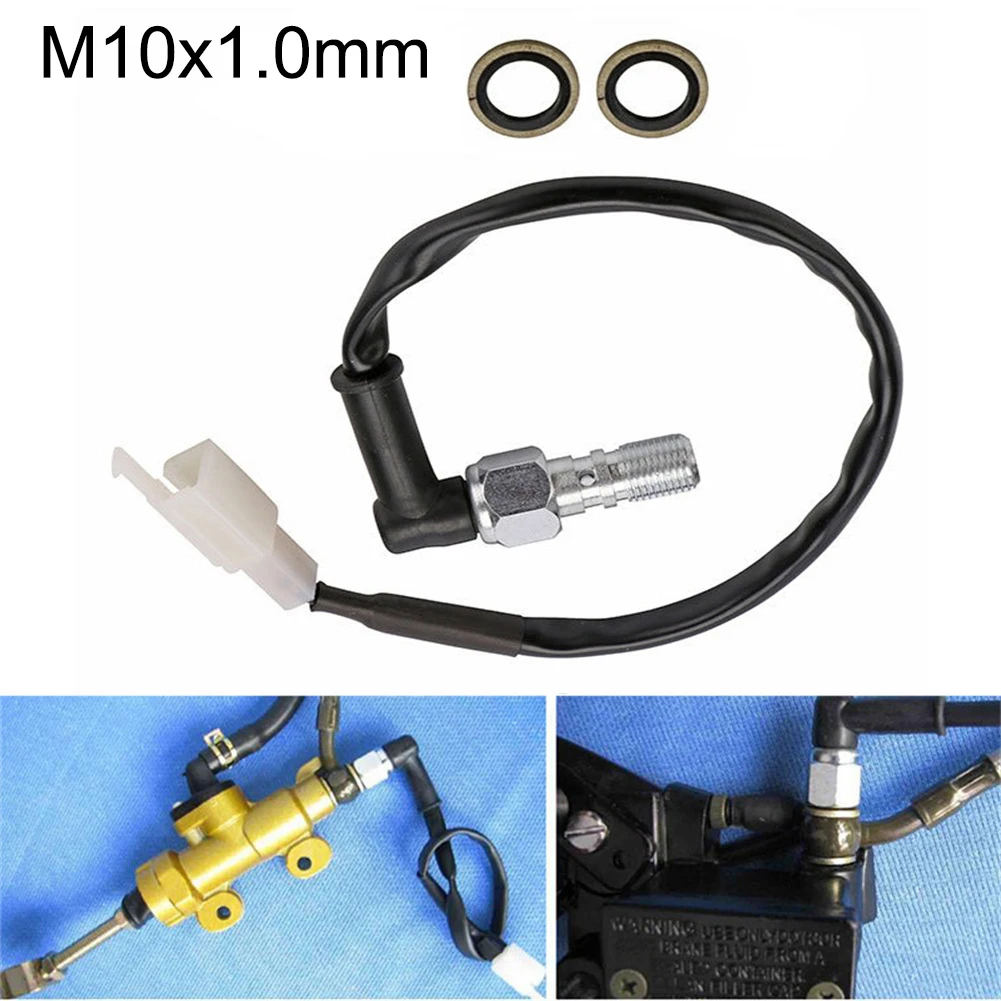 

Тормозной переключатель мотоцикла, гидравлический тормозной светильник, болт M10x1,0 мм, масляная труба, переключатель стоп-сигнала, задний фонарь, детали мотоцикла