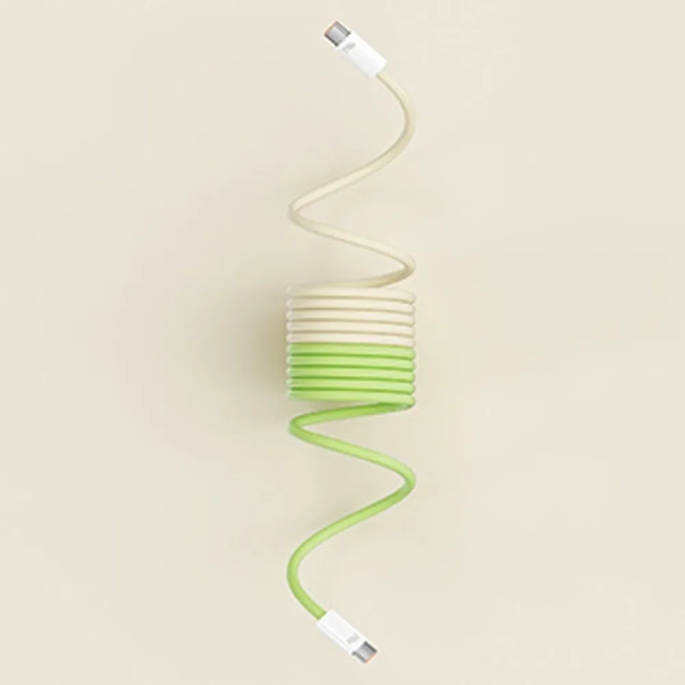 

Magnetic Type C Silicone Data Cable Automatic Storage Anti Winding Type C To Type C Phone Cable Data Cord 240W