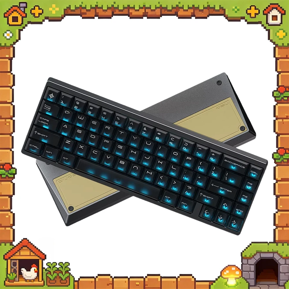 TickType Neo65 Gaming Keyboard OwLab Brand New Nova Axis Metal Material Wired Keyboard 8kHz Polling Rate Brand New Drive Gifts