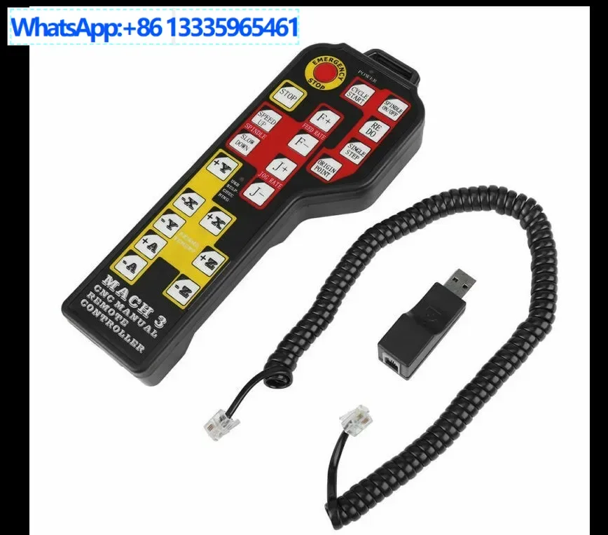 

Mach3 4 axis USB control joystick handle numerical control CNC small engraving machine accessories