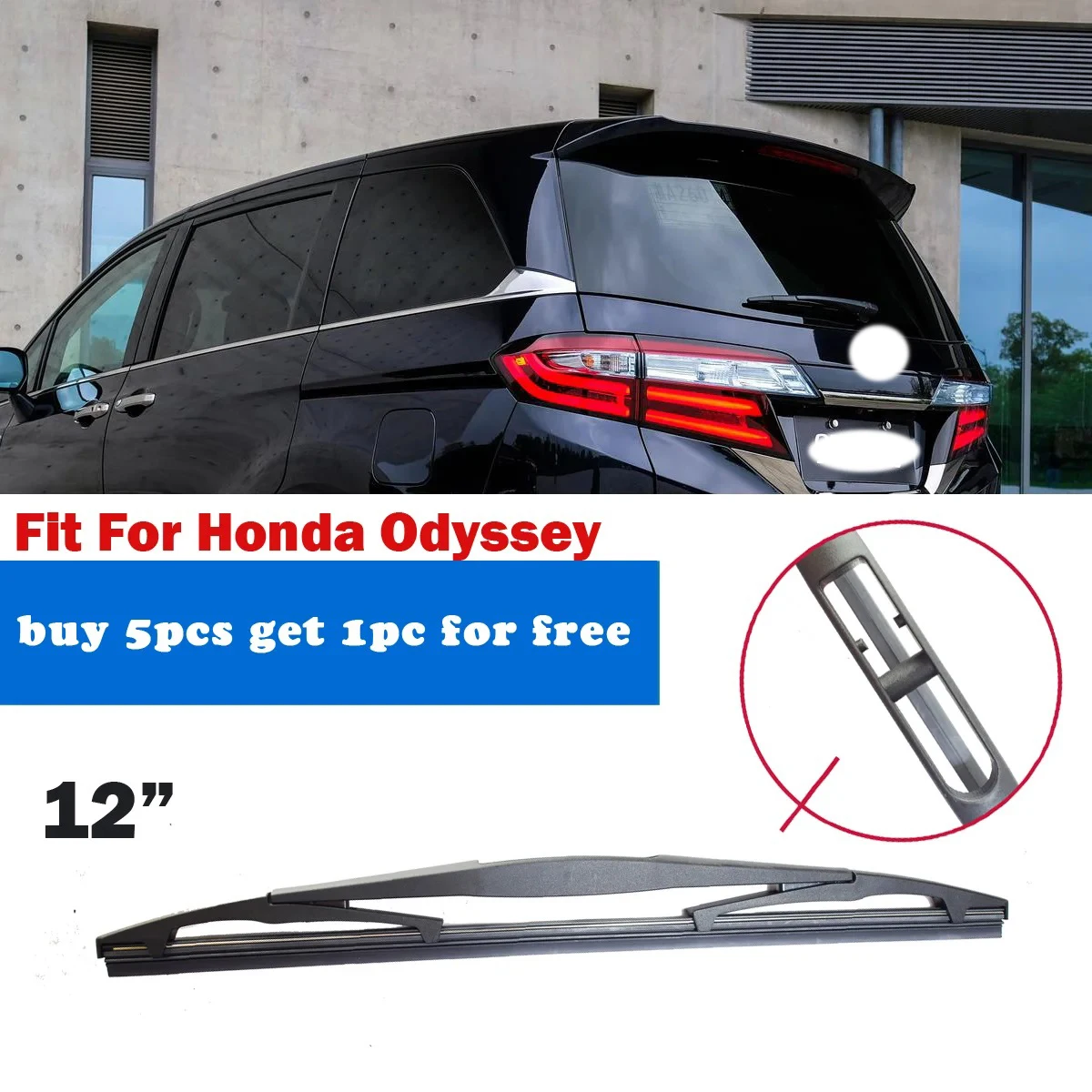 

1PC Car Rear Wiper Blade 12" fit Honda Odyssey Windscreen Windshield Hybrid Auto Wipers Accessories YC102014-odyssey