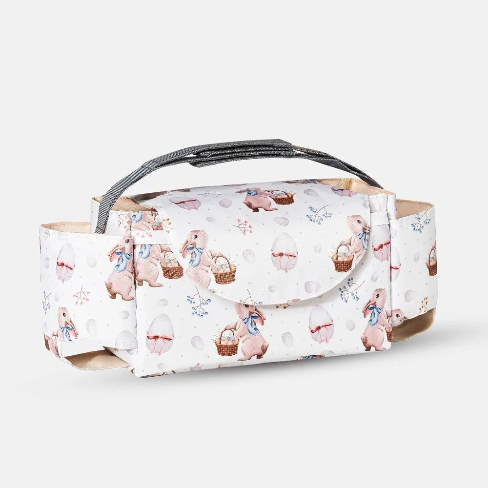 

Multifunctional Baby Stroller Bag Waterproof with Multiple Pockets Stroller Storage Hanging Bag Mom Handbag Baby Care