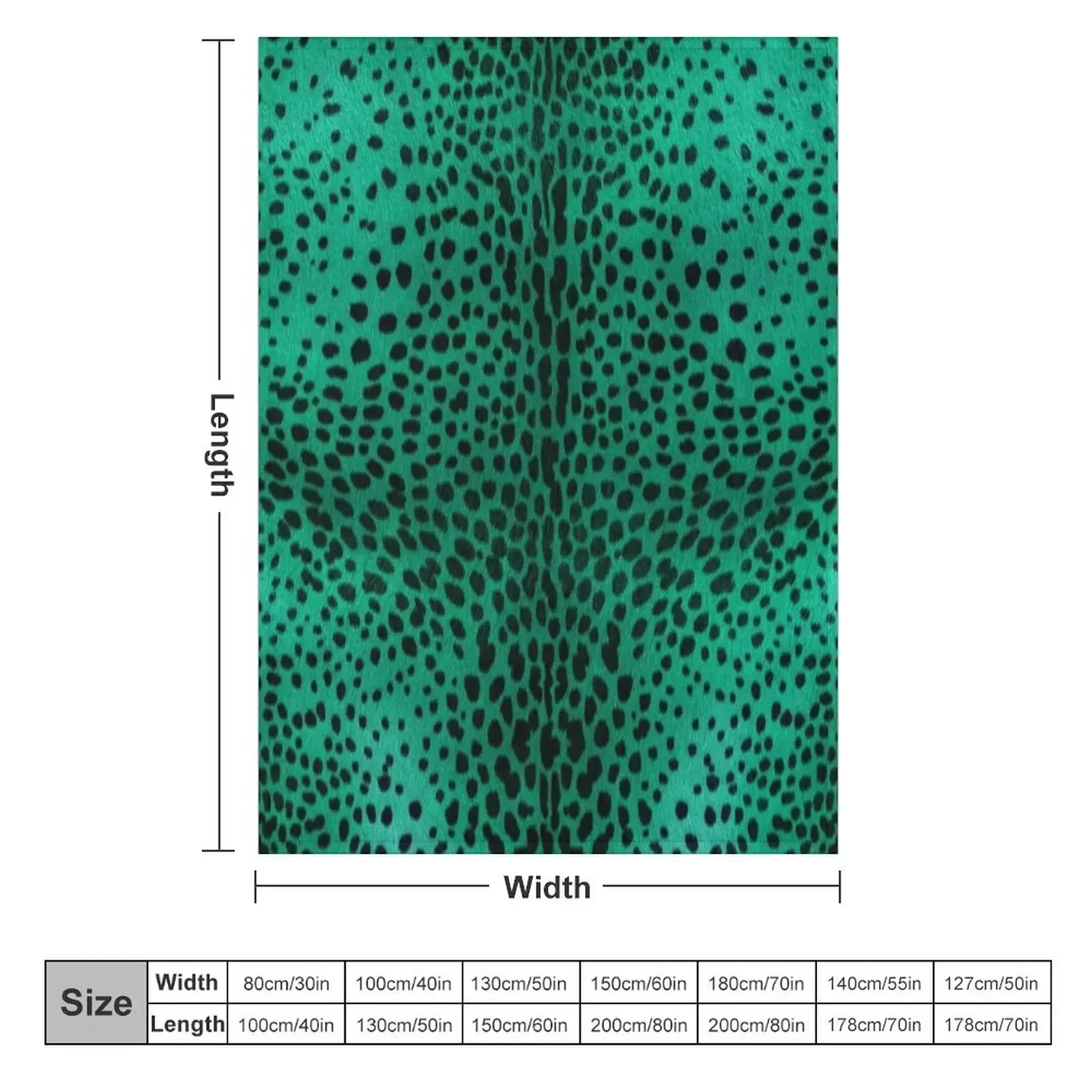 CHEETAH animal print design in mint colorway Throw Blanket cosplay anime Furrys Plush Blankets