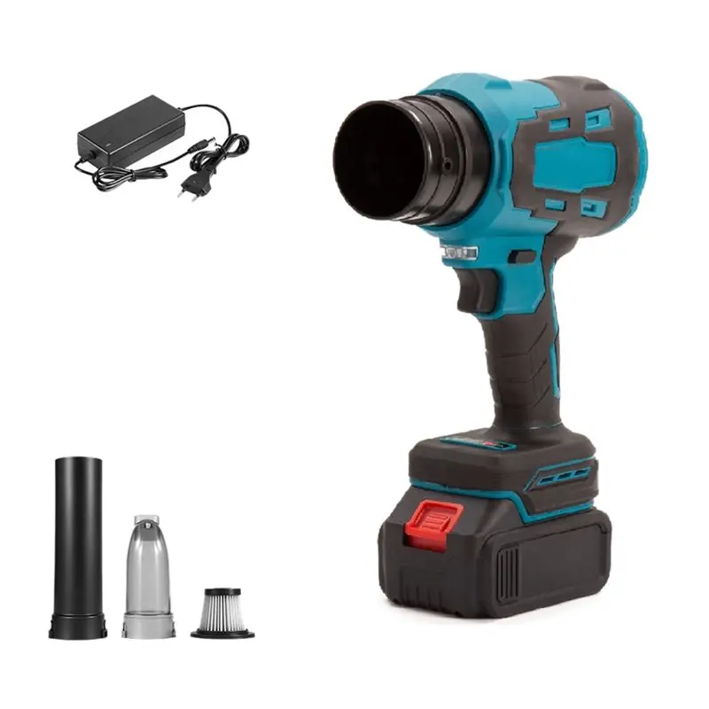 

A19F-660W Brushless Electric Turbo Blower Vacuuming Blower 2In1 Vacuuming 350M/S Leaf Dust Blowing Tool 18V Compatible EU