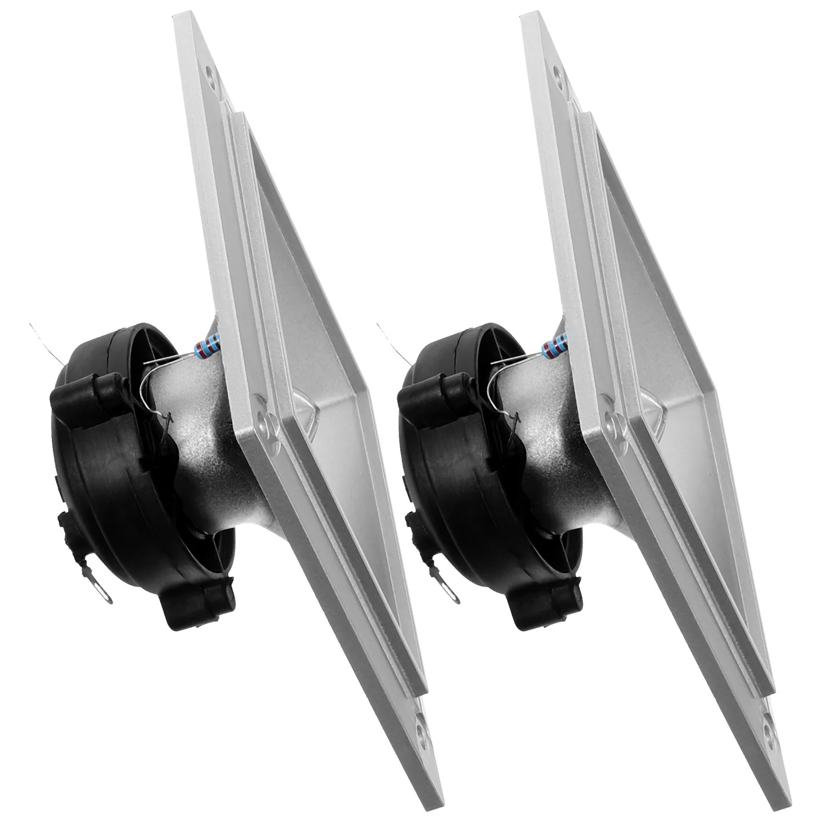 

2Pcs Plastic Horn Tweeter Speaker Simple Structure Crisp Clear Sound Live Sound Performance Accessory Horn Tweeter Speaker