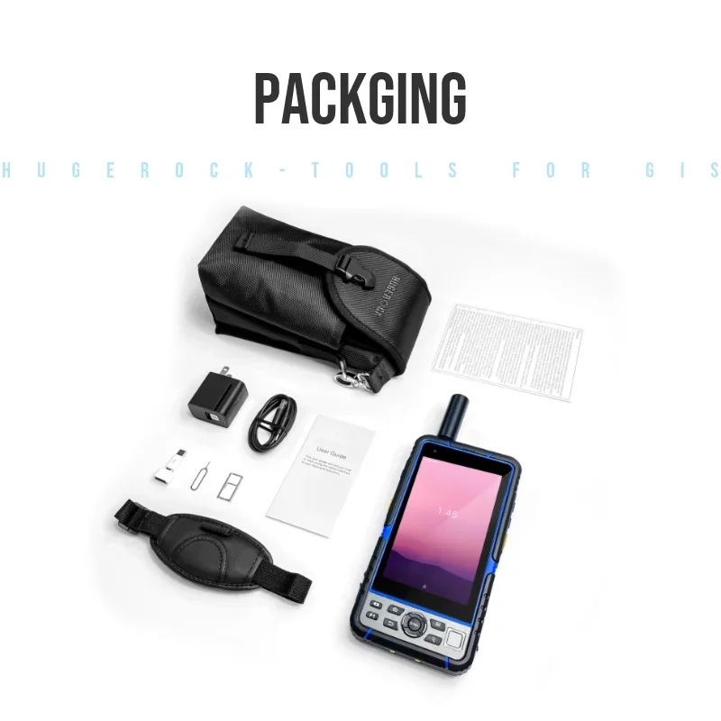 HUGEROCK G60N GNSS هوائي RTD عالي الدقة مسح رسم الخرائط GIS مجموعة معلومات المساعد الشخصي الرقمي القوي المحمول #3