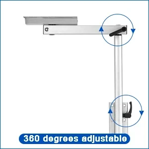 Removable Table Leg RV Accessories Detachable Height Adjustable Aluminum Alloy 360 Degree Rotation for Yachts RV Motorhome