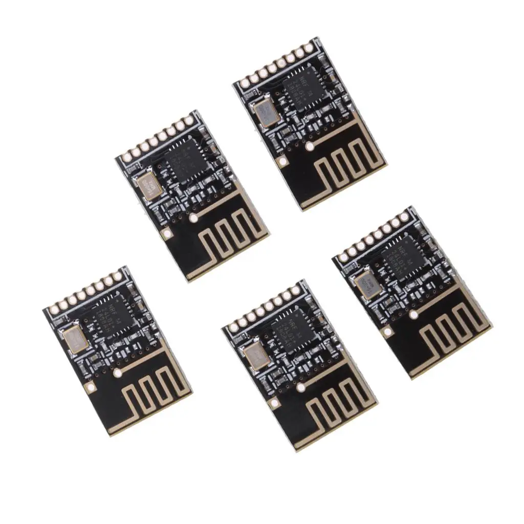 

Mini Wireless Transceiver Module 2.4ghz RF Six Channel Low Voltage Black Component for Microcontroller MCU Robotics