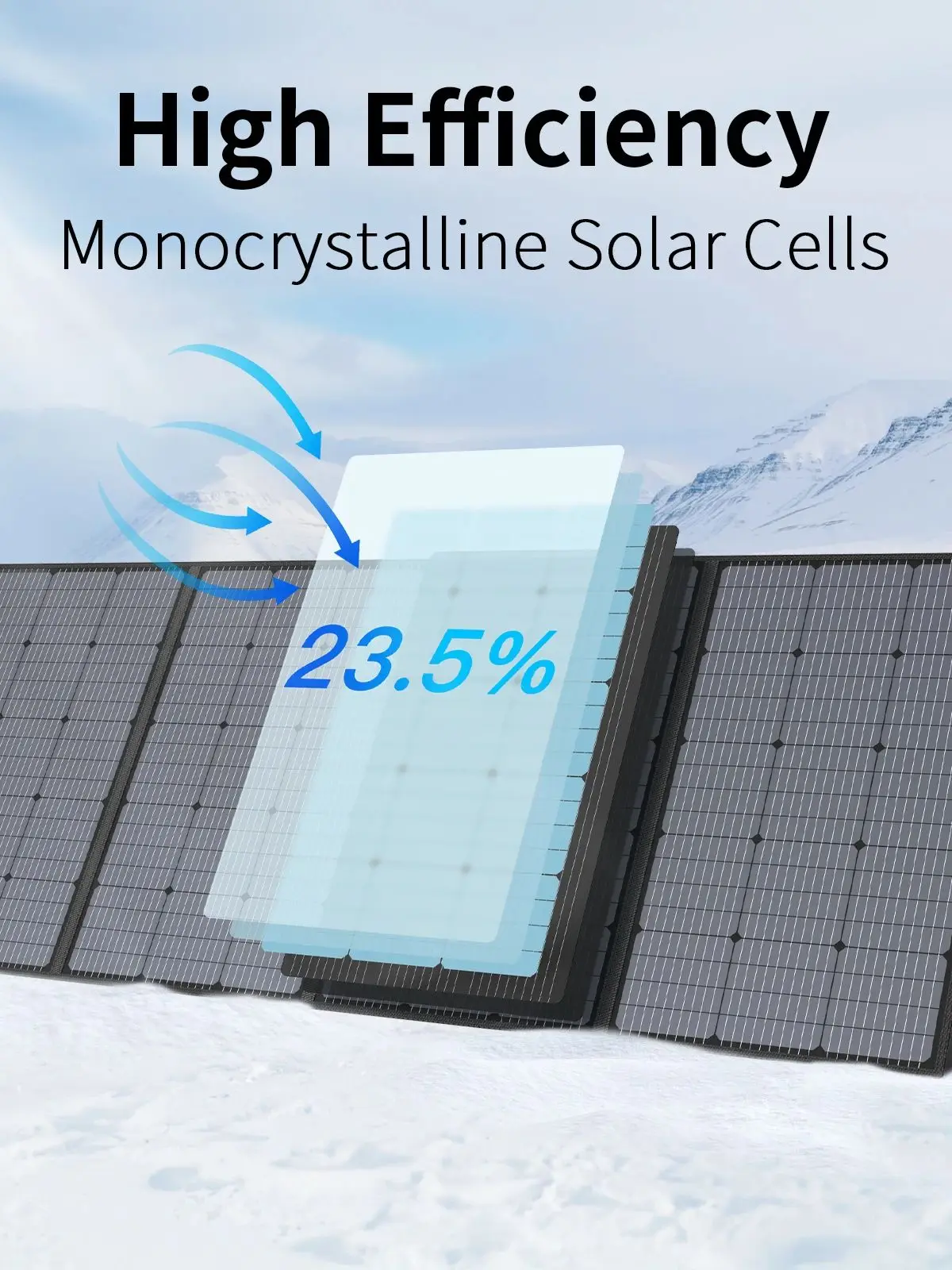 MHPOWOS 400 W leichtes tragbares Solarpanel, Power-Backup, 31 V, faltbares Solar-Ladegerät für Outdoor-Aktivitäten, Wohnmobil, Camping, netzunabhängig