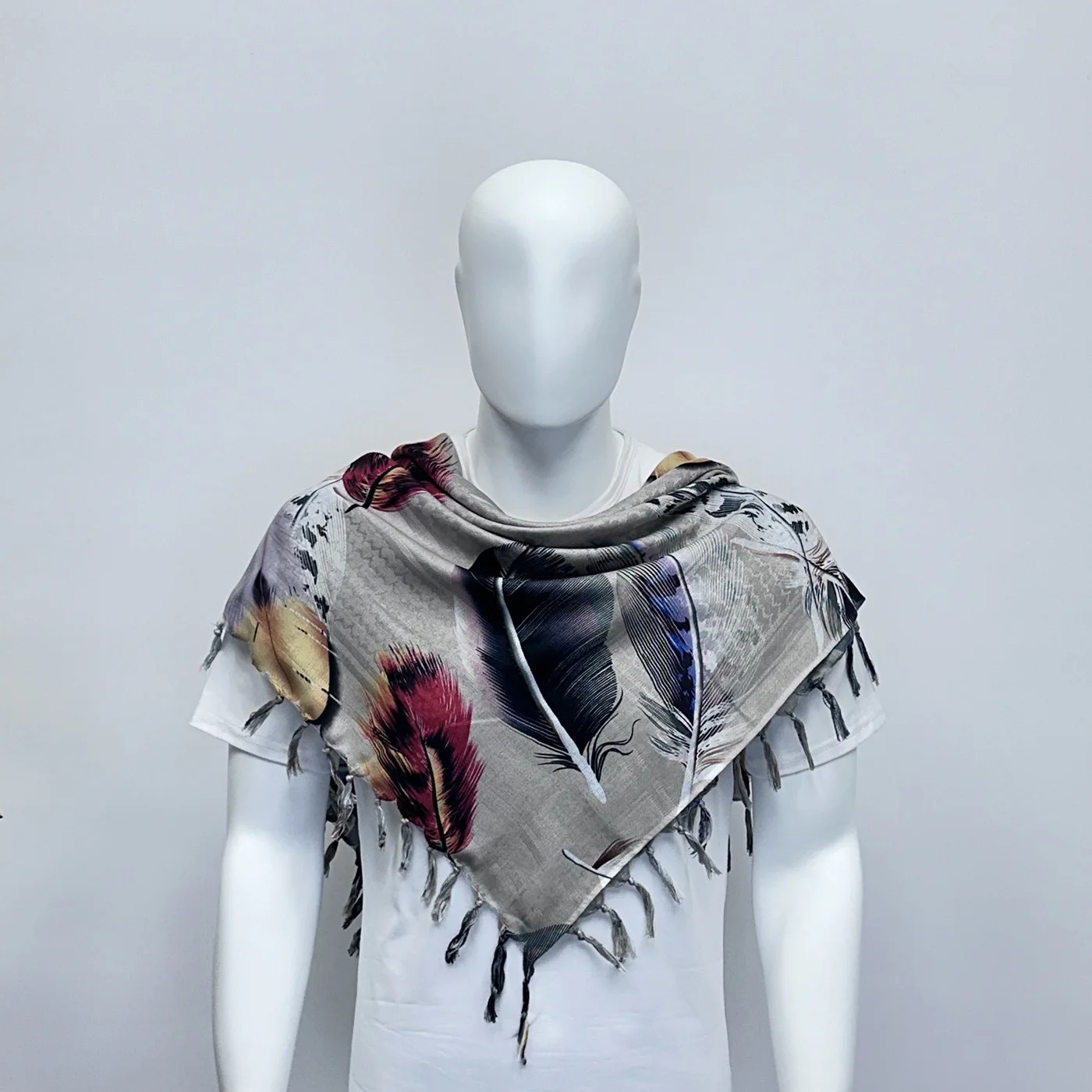 

Hot Men's Free Variation Turban Jacquard Scarf Thickened Outdoor Arabic Square Magic Outdoor Scarf Shawl 24W006