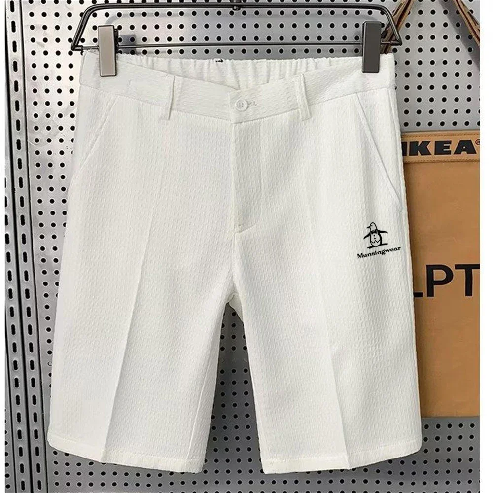 MUNSINGWEAR 남성용 통기성 골프 스포츠 반바지, 캐주얼 골프 반바지, 골프 의류, 2024 신상 패션