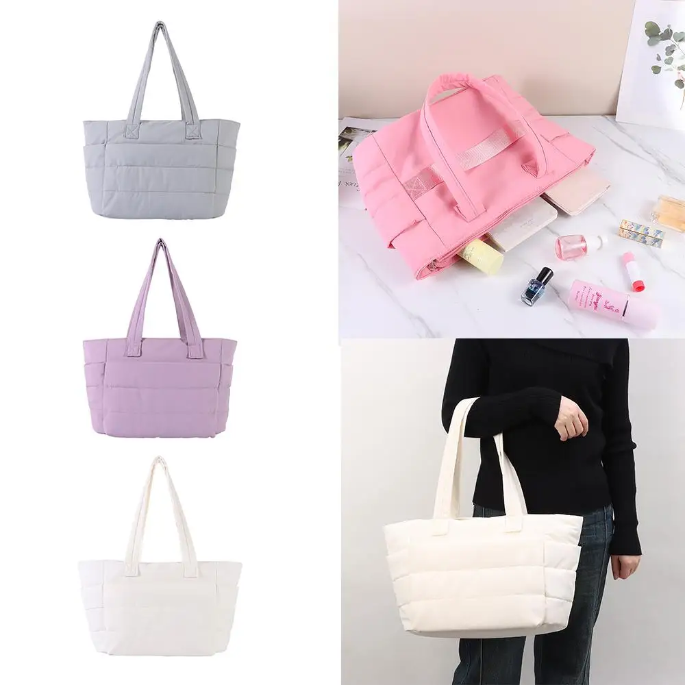 Fashion Multiple Pockets Tote Bag Large Capacity Casual Women Handbag Commuting Bags For Travel Work Beach Gym Store