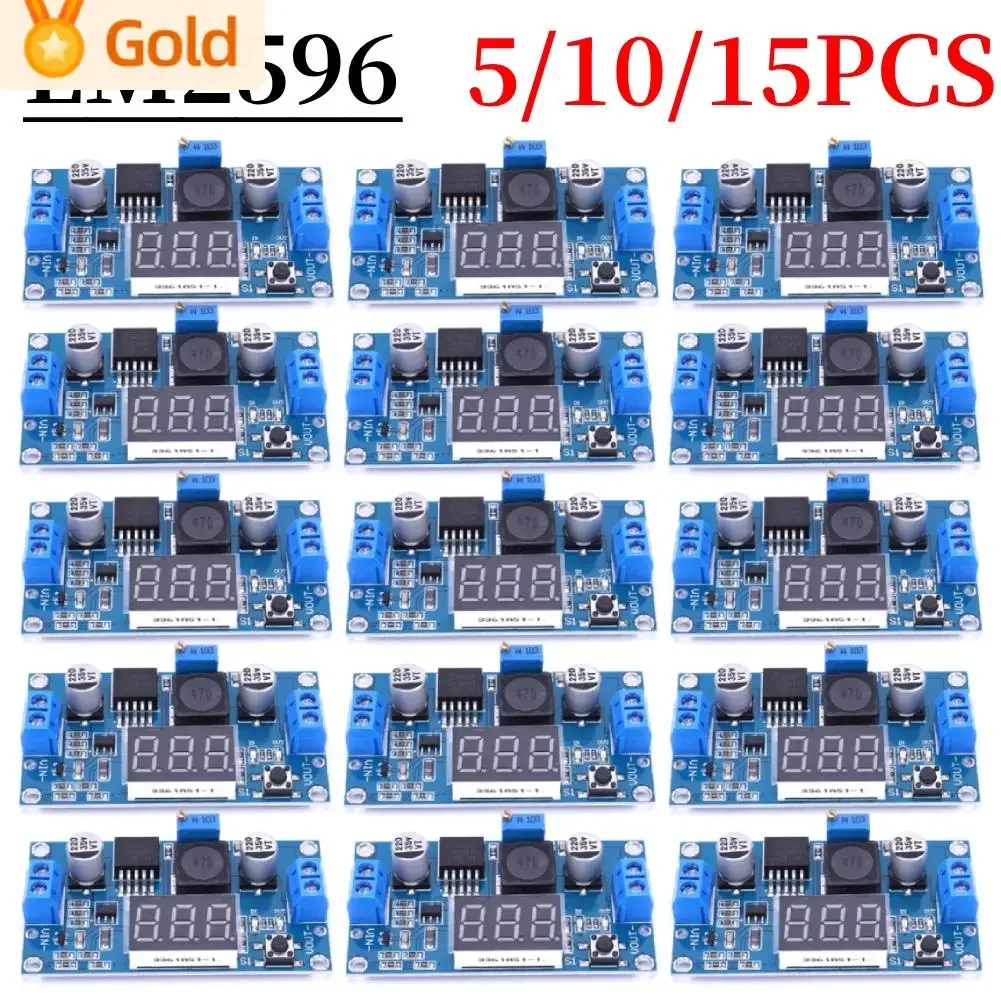 1-20PCS LM2596 BUCK 3A DC-DC Voltage Adjustable Step-Down Power Module Power Supply Step Down Voltage Regulator Module +Blue LED