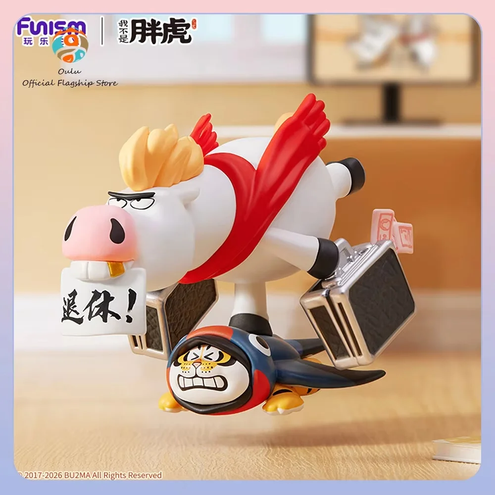 

New Genuine Funism Blind Box Desktop Ornament Funism Action Figure Toy I'M Not Fat Tiger Ma Ma Fu Fu Series Mystery Box