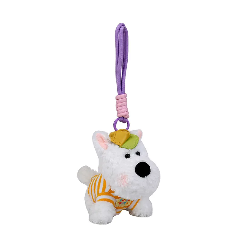 Creative Puppy Keychain Cute Small Dog Doll Plush Keychain For Bag Pendant Furry Puppy Stuffed Keys Accessories Toy Doll