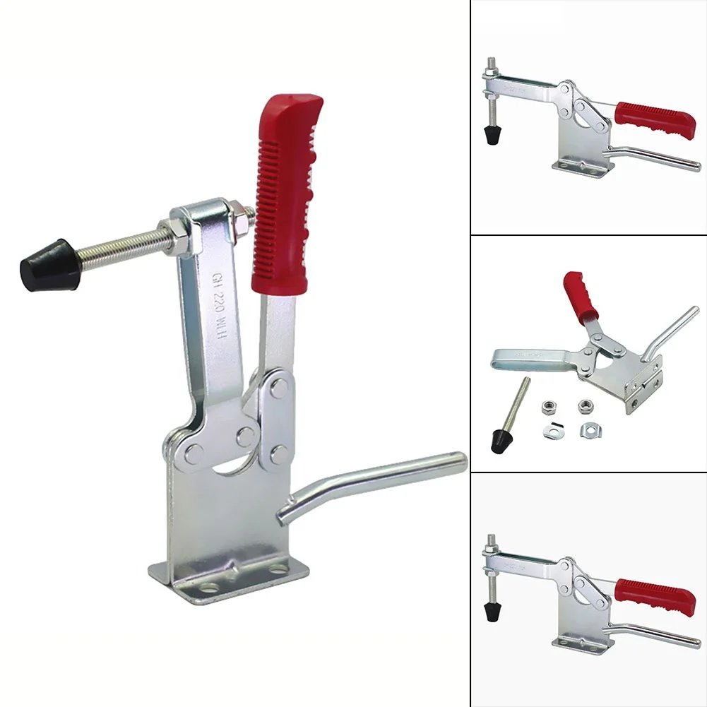 

220WLH Horizontal Vertical Toggle Clamp Quick-Release 400KG Hand Clip Tool Adjustable Handle Buckle Toggle Clamps