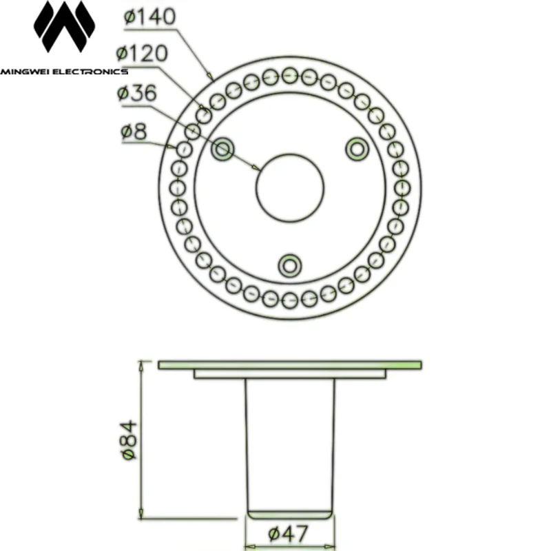 15XT speaker base mount plate for monitor speakers