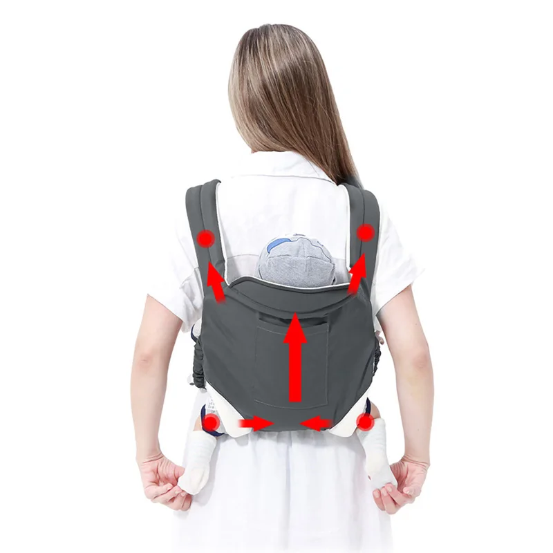 Breathable Baby Carriers Backpack Baby Sling Wrap for Travel Multifunctional Horizontal Newborn Carries Items for Babies